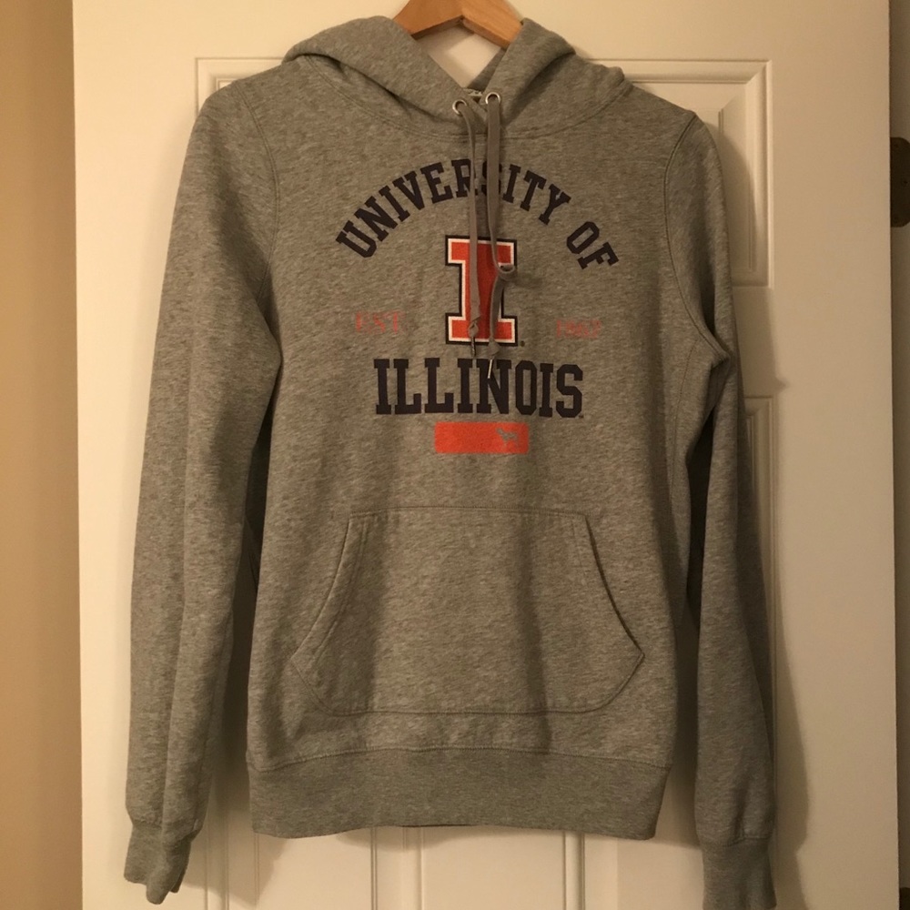 Pink U of I Hoodie LG